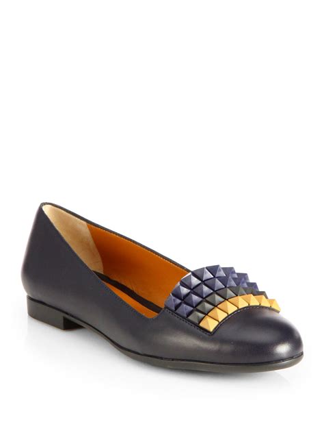 fendi studded shoes|Fendi women flats.